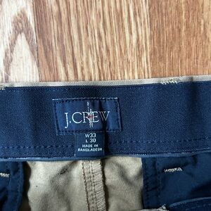 J. Crew Navy and Beige Trousers